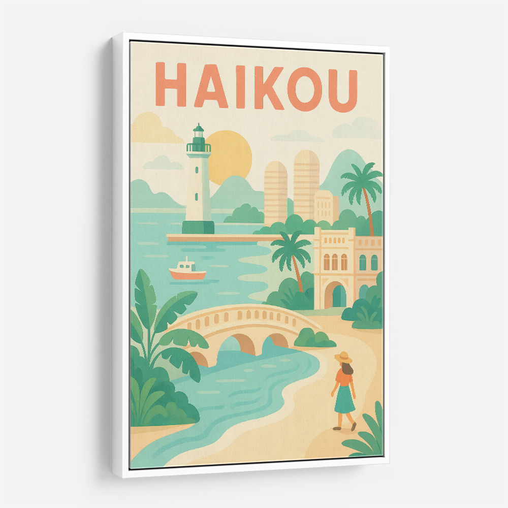 Haikou China Travel Poster Haikou China Travel Poster