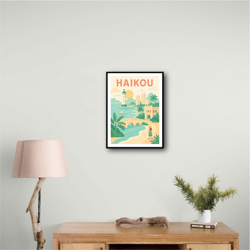 Haikou China Travel Poster Haikou China Travel Poster