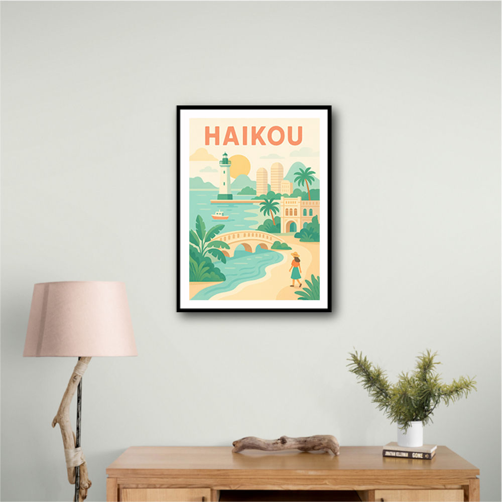 Haikou China Travel Poster Haikou China Travel Poster