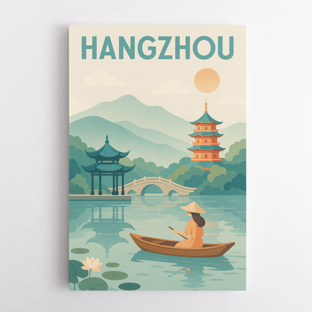 Hangzhou China Modern Poster 1 Hangzhou China Modern Poster 1