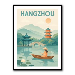 Hangzhou China Modern Poster 1