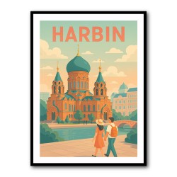 Harbin China Travel Poster 1