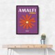 Amalfi Coast Travel Poster