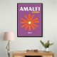 Amalfi Coast Travel Poster