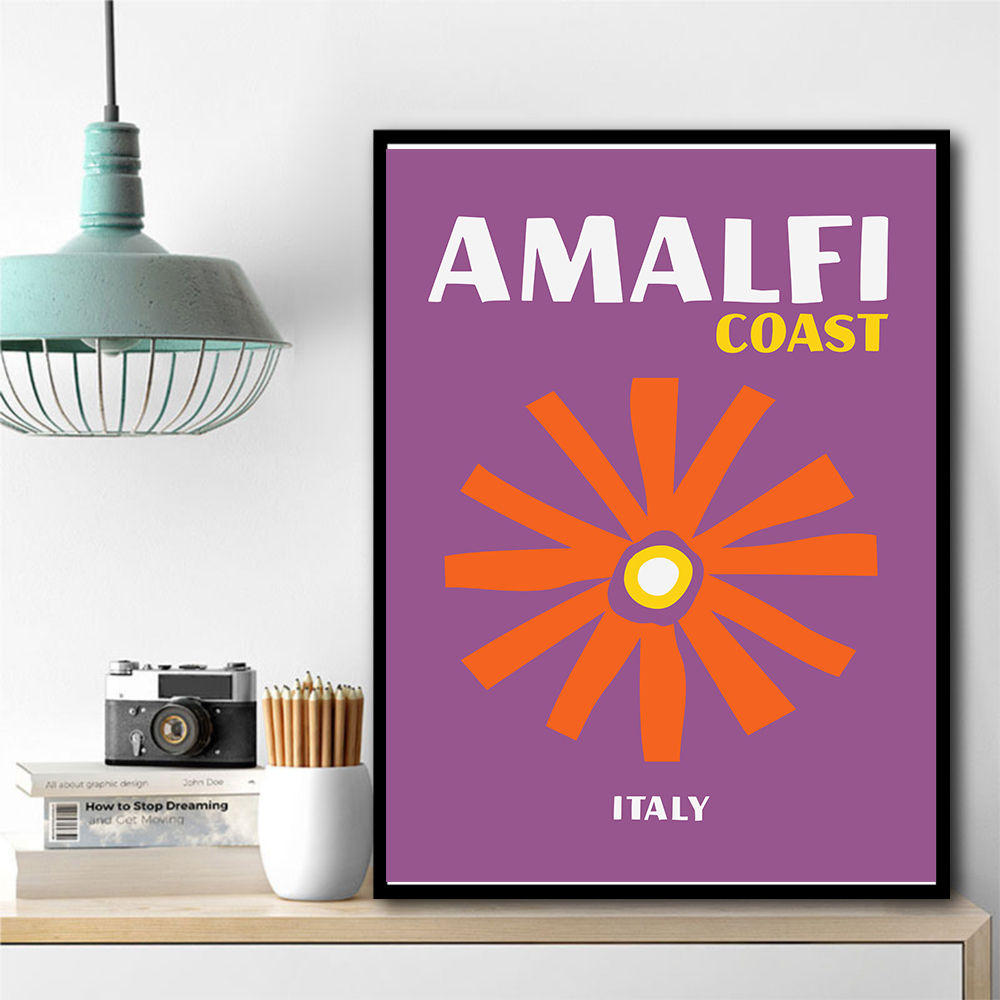 Amalfi Coast Travel Poster