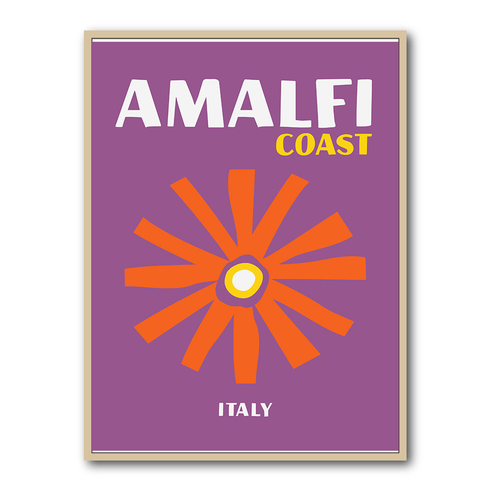 Amalfi Coast Travel Poster
