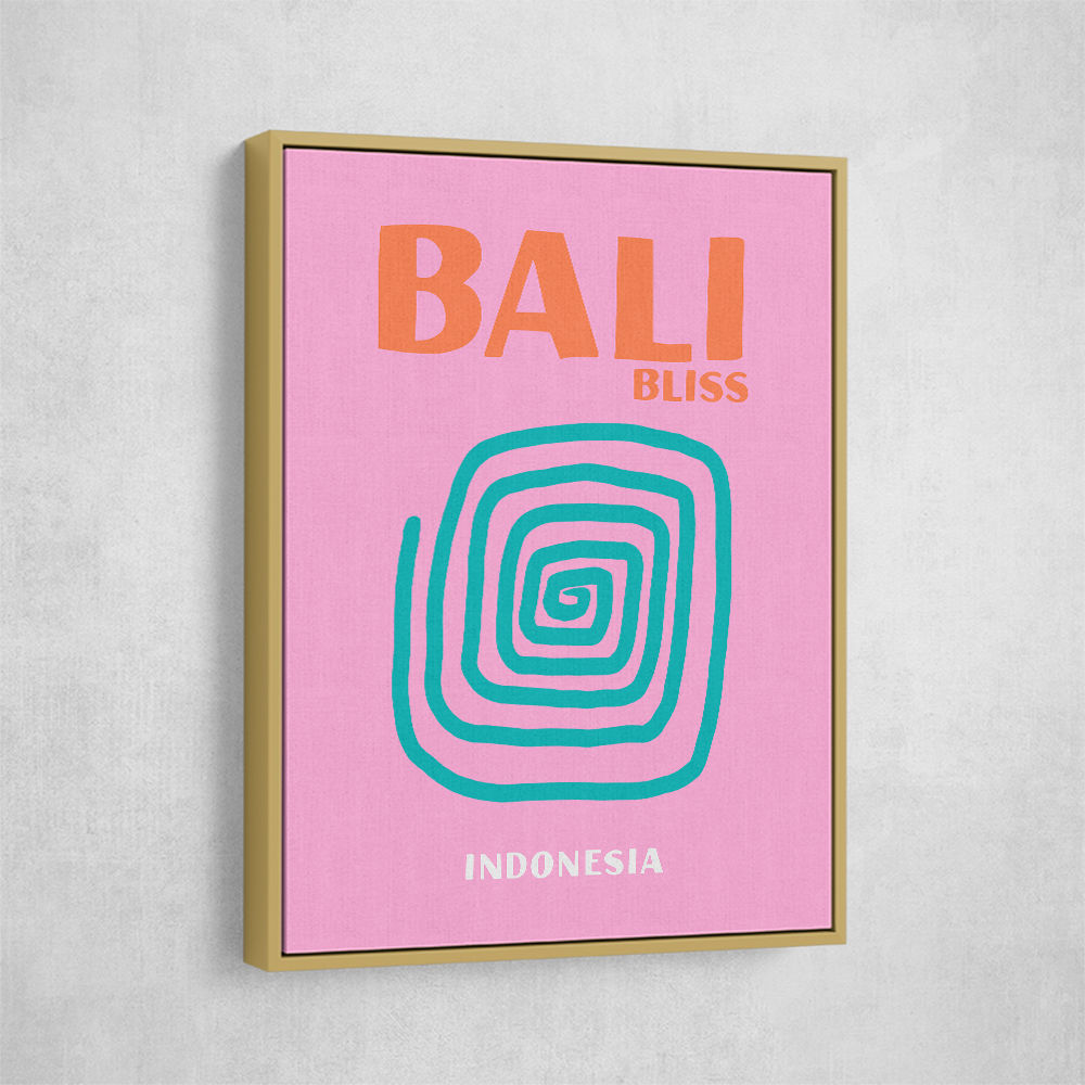 Bali Bliss Travel Poster Bali Bliss Travel Poster