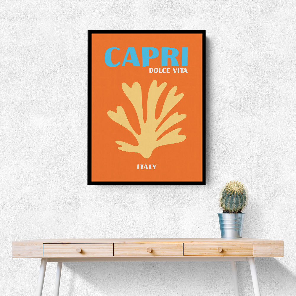 Capri Dolce Vita Travel Poster Capri Dolce Vita Travel Poster