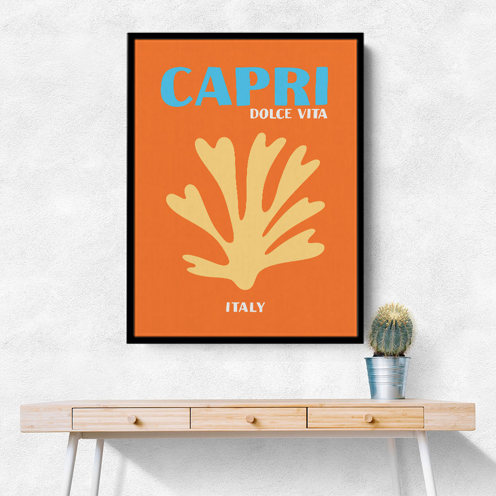 Capri Dolce Vita Travel Poster Capri Dolce Vita Travel Poster