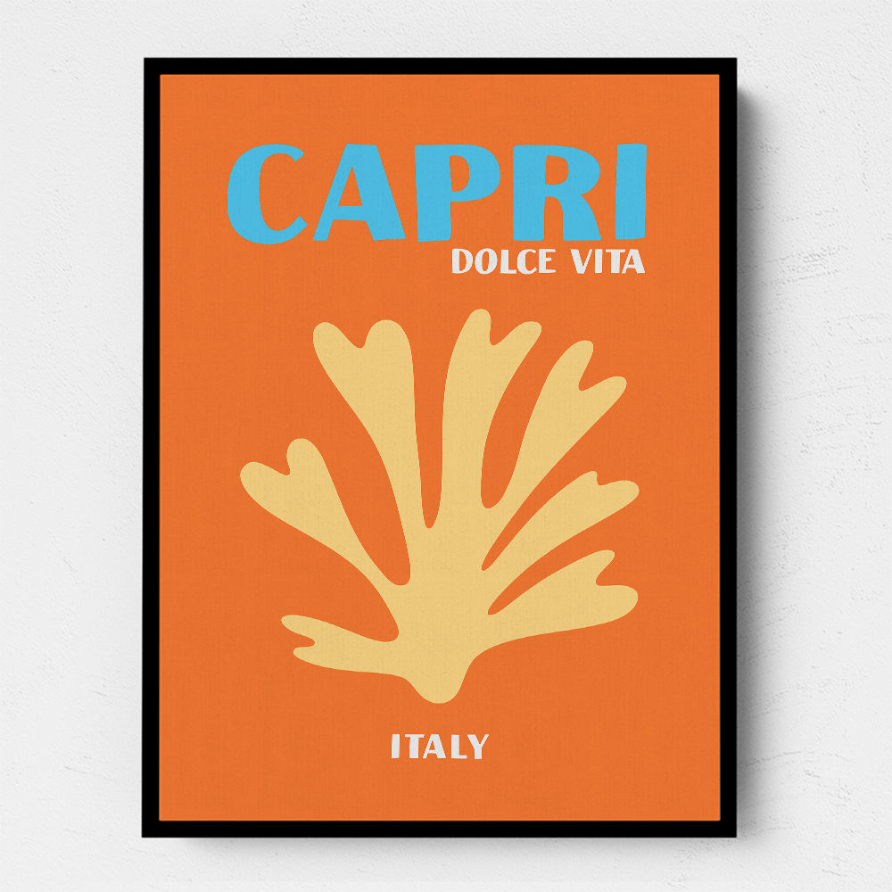 Capri Dolce Vita Travel Poster Capri Dolce Vita Travel Poster