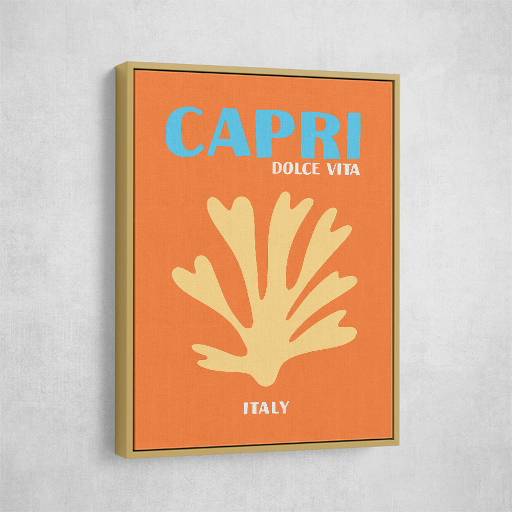 Capri Dolce Vita Travel Poster Capri Dolce Vita Travel Poster