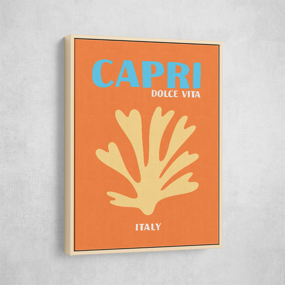 Capri Dolce Vita Travel Poster Capri Dolce Vita Travel Poster