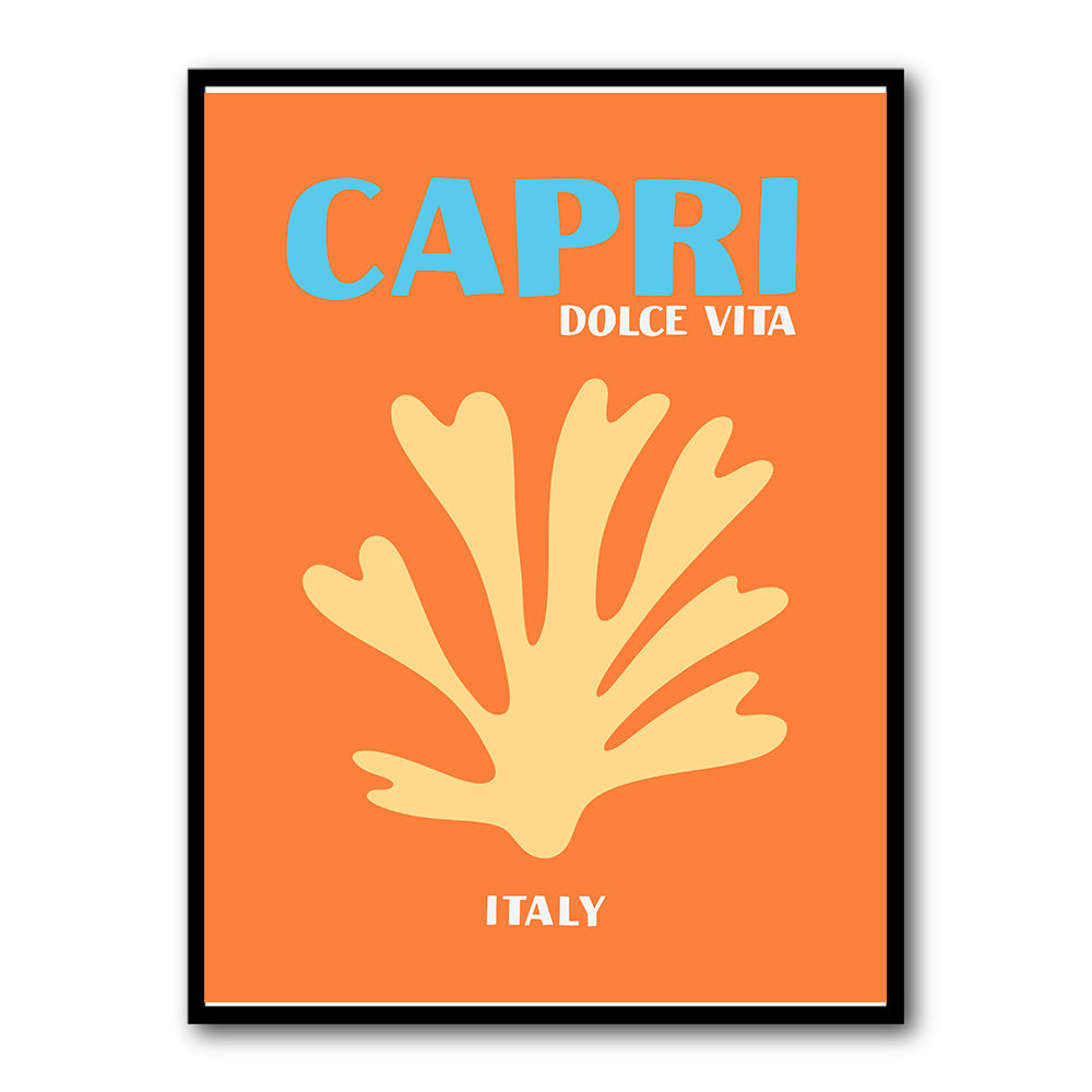 Capri Dolce Vita Travel Poster Capri Dolce Vita Travel Poster