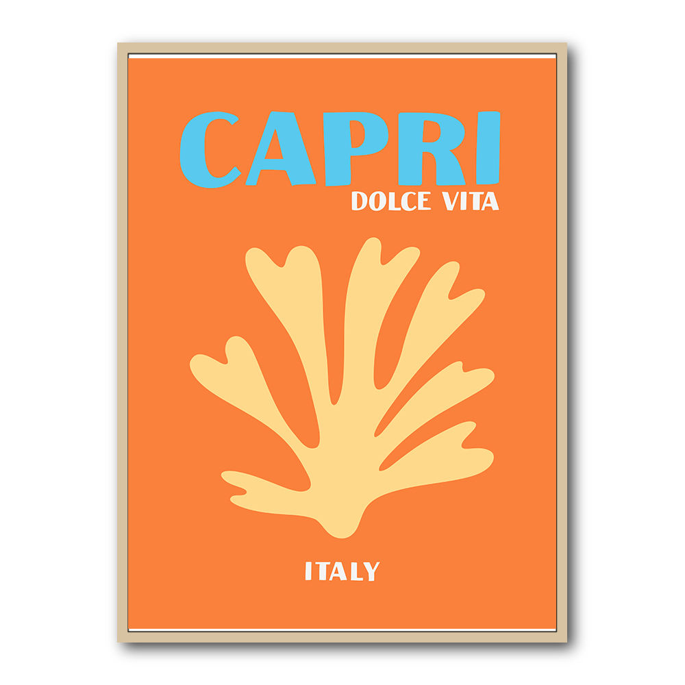 Capri Dolce Vita Travel Poster Capri Dolce Vita Travel Poster