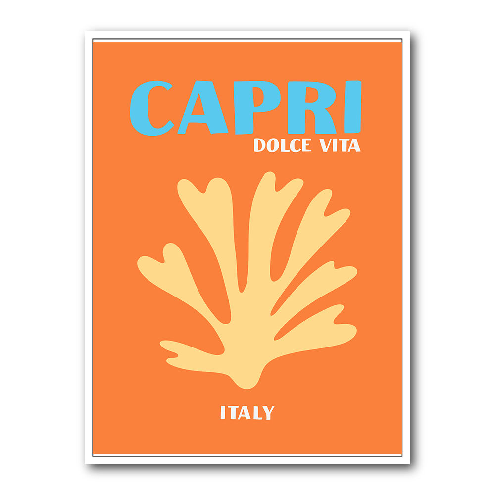 Capri Dolce Vita Travel Poster Capri Dolce Vita Travel Poster