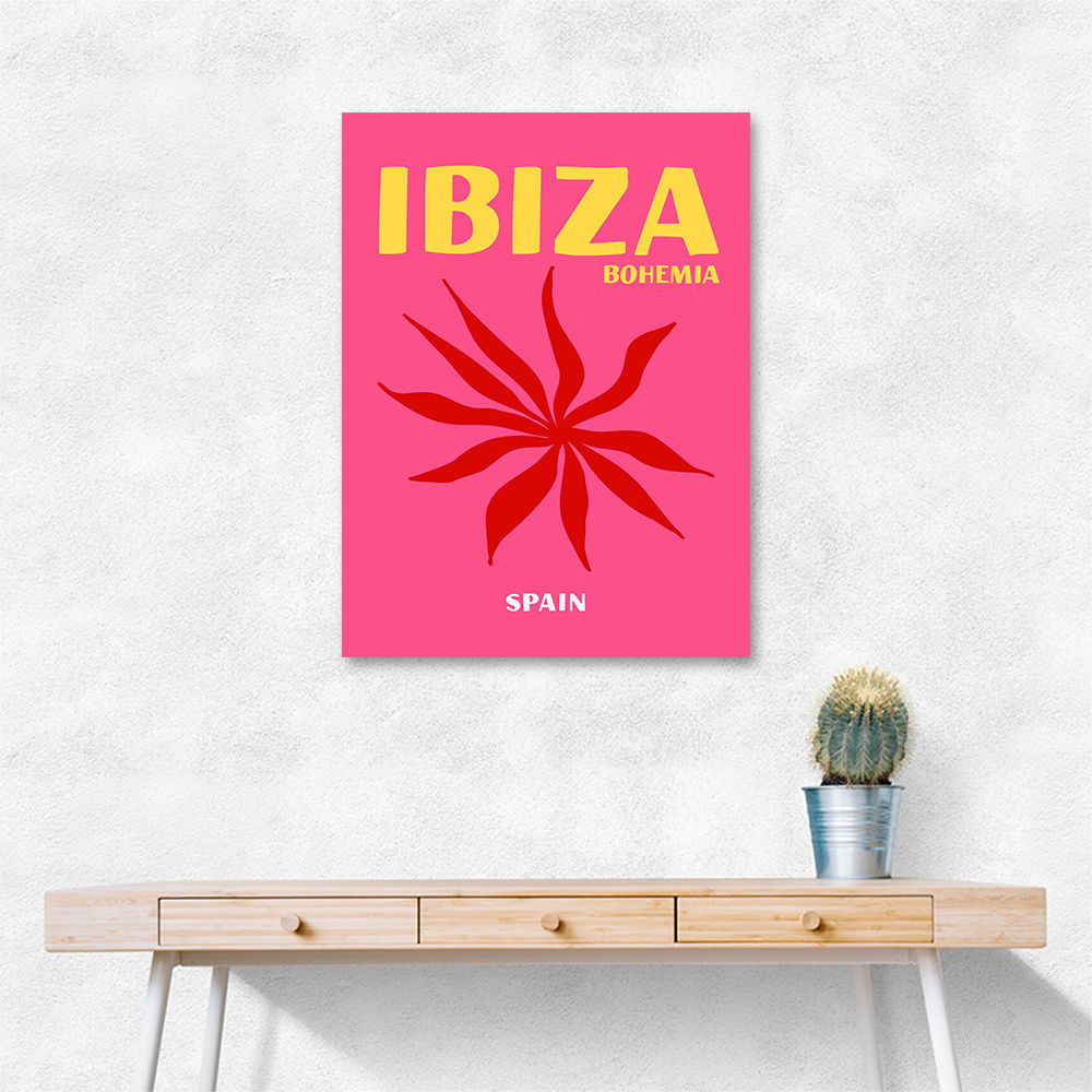 Ibiza Bohemia Travel Poster Ibiza Bohemia Travel Poster