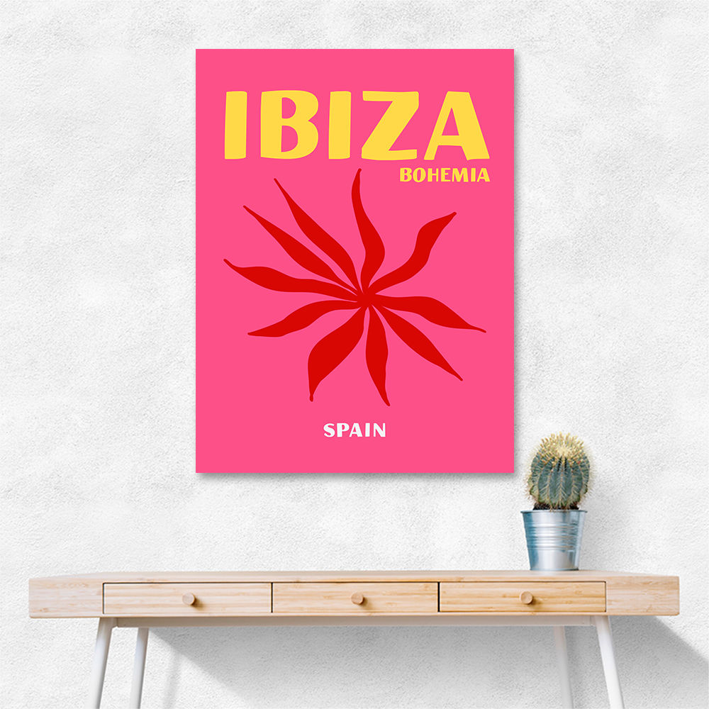Ibiza Bohemia Travel Poster Ibiza Bohemia Travel Poster