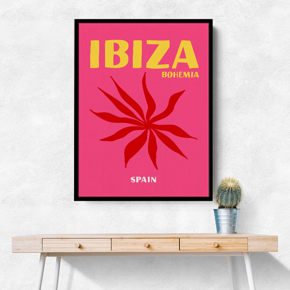 Ibiza Bohemia Travel Poster Ibiza Bohemia Travel Poster