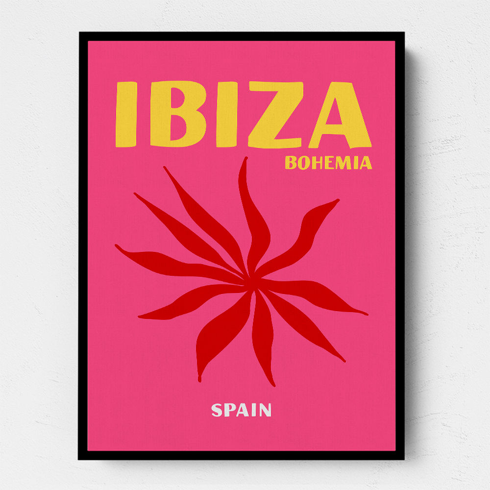 Ibiza Bohemia Travel Poster Ibiza Bohemia Travel Poster