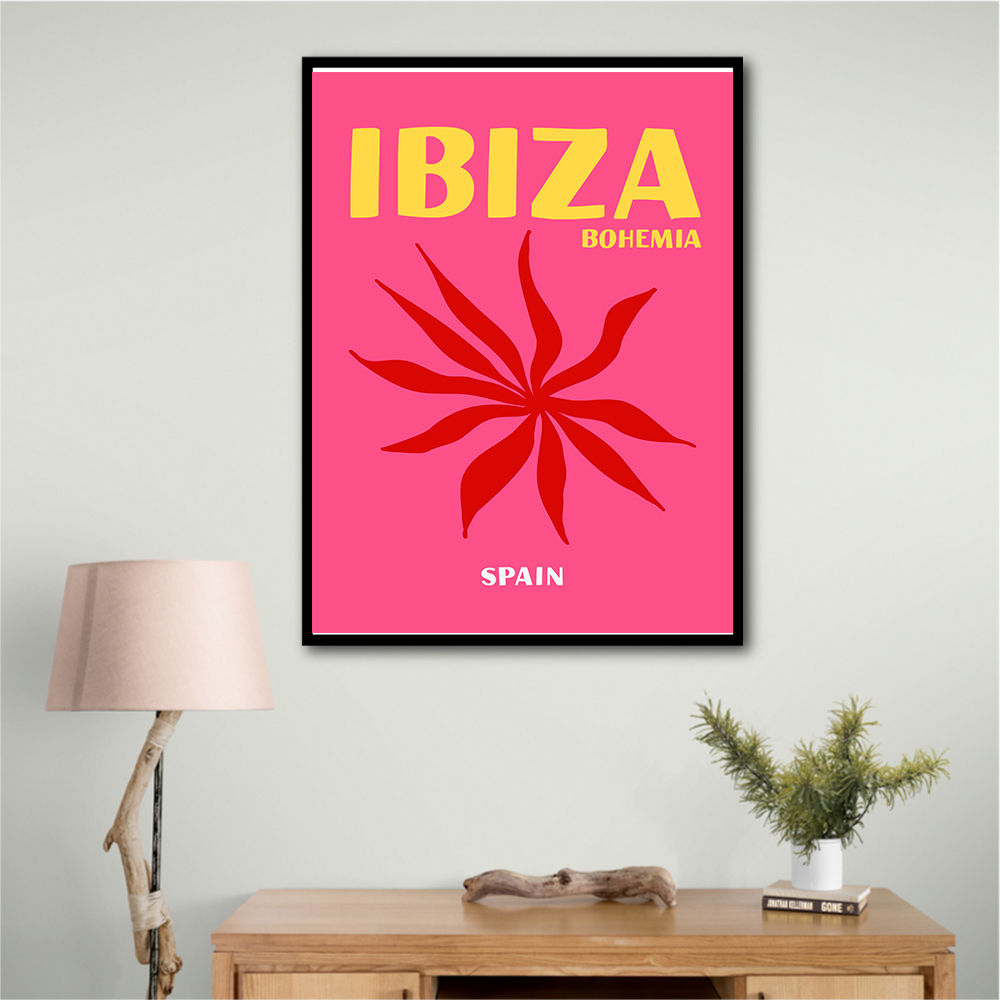 Ibiza Bohemia Travel Poster Ibiza Bohemia Travel Poster