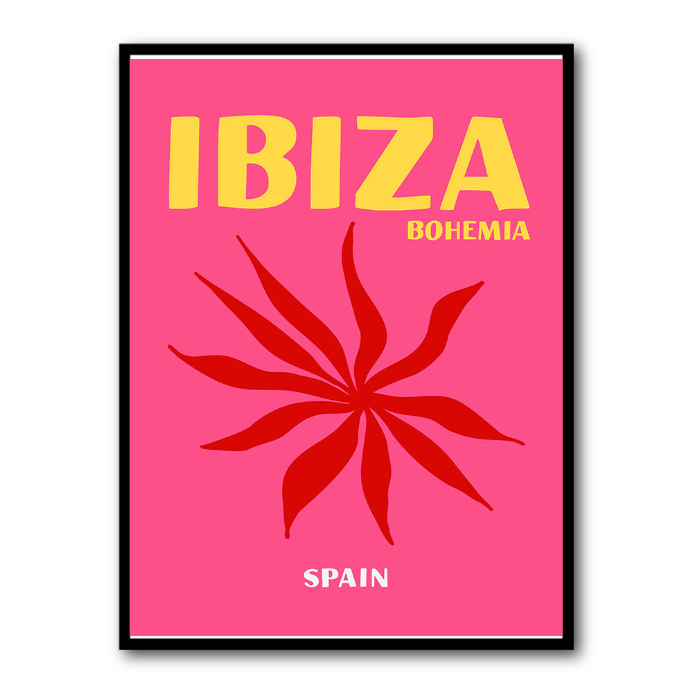 Ibiza Bohemia Travel Poster Ibiza Bohemia Travel Poster