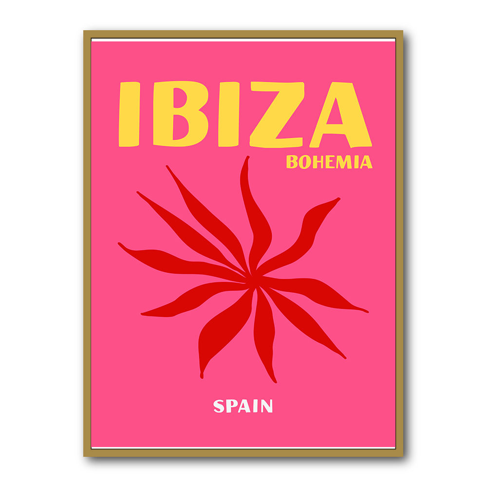Ibiza Bohemia Travel Poster Ibiza Bohemia Travel Poster