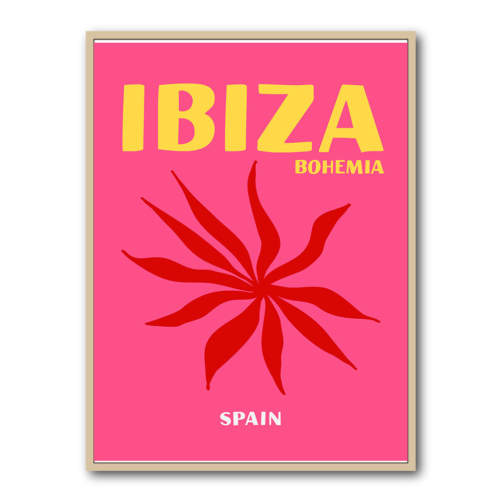 Ibiza Bohemia Travel Poster Ibiza Bohemia Travel Poster
