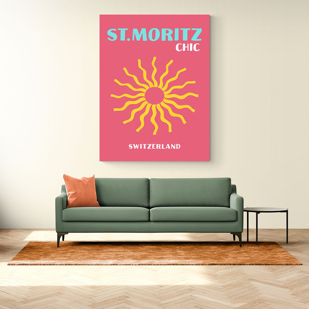 St Moritz Chic Travel Poster St Moritz Chic Travel Poster