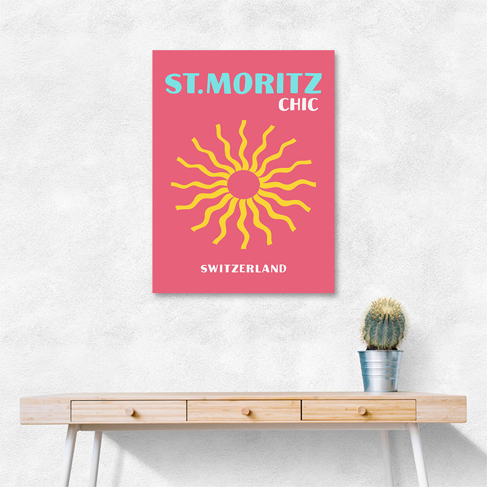 St Moritz Chic Travel Poster St Moritz Chic Travel Poster