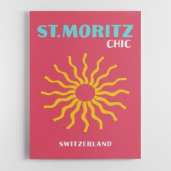 St Moritz Chic Travel Poster