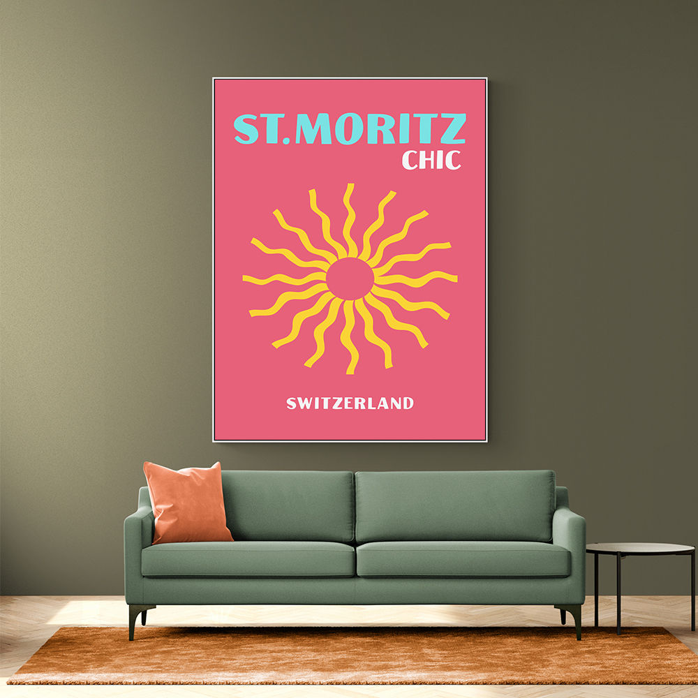 St Moritz Chic Travel Poster St Moritz Chic Travel Poster