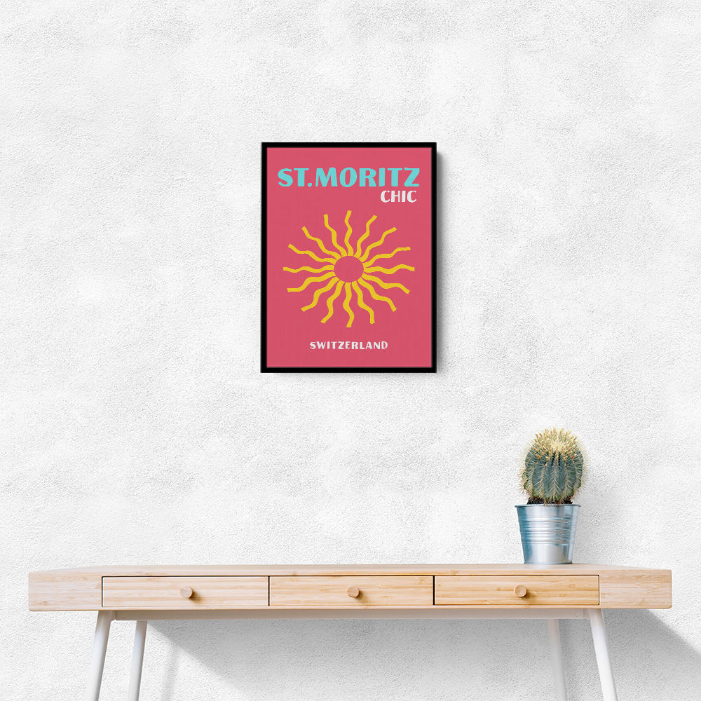 St Moritz Chic Travel Poster St Moritz Chic Travel Poster