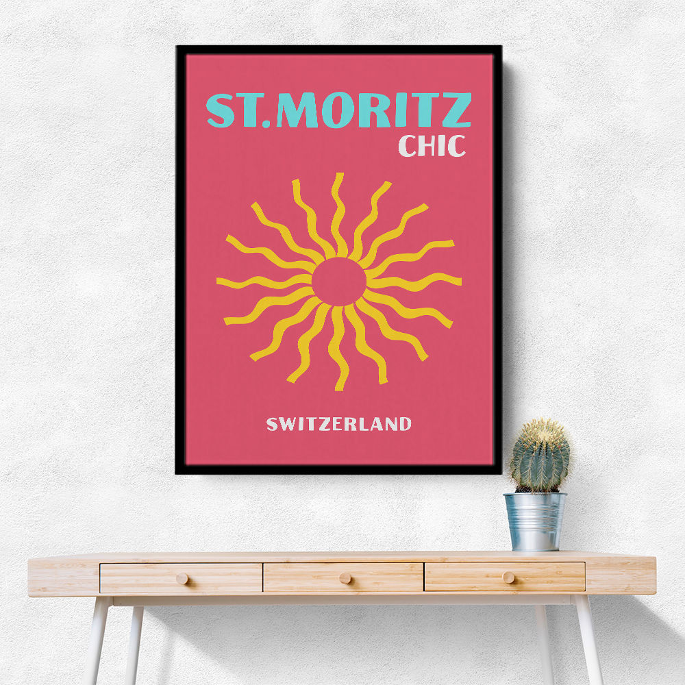 St Moritz Chic Travel Poster St Moritz Chic Travel Poster
