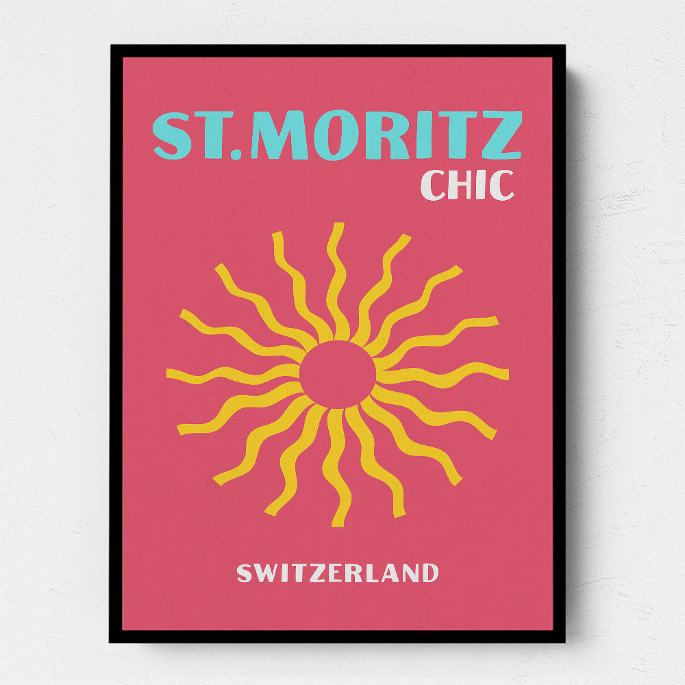 St Moritz Chic Travel Poster St Moritz Chic Travel Poster