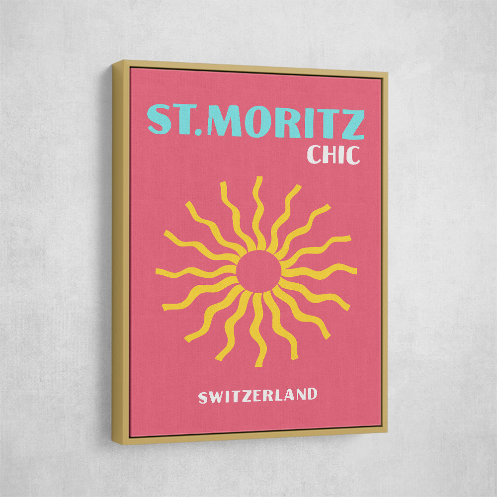 St Moritz Chic Travel Poster St Moritz Chic Travel Poster