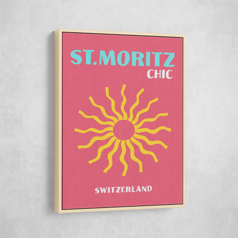 St Moritz Chic Travel Poster St Moritz Chic Travel Poster