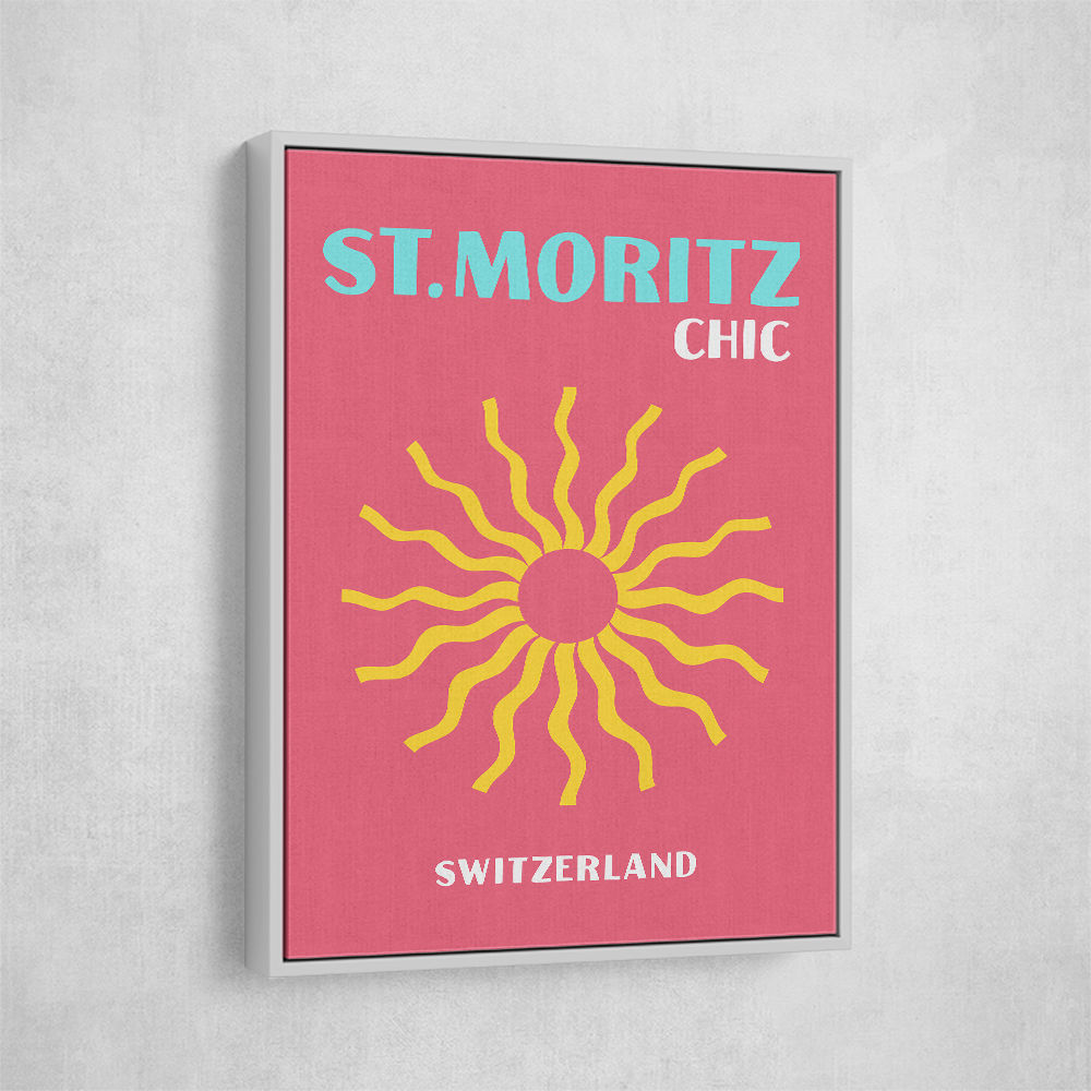 St Moritz Chic Travel Poster St Moritz Chic Travel Poster