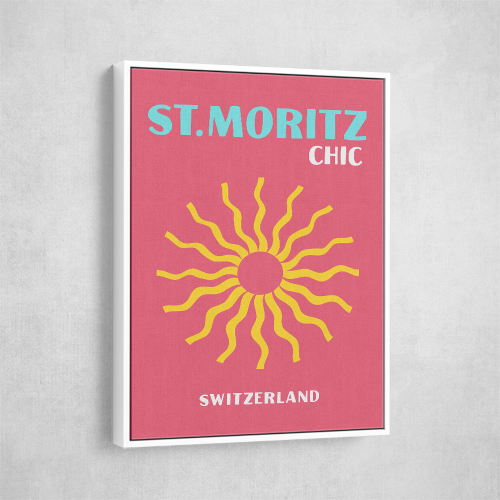 St Moritz Chic Travel Poster St Moritz Chic Travel Poster