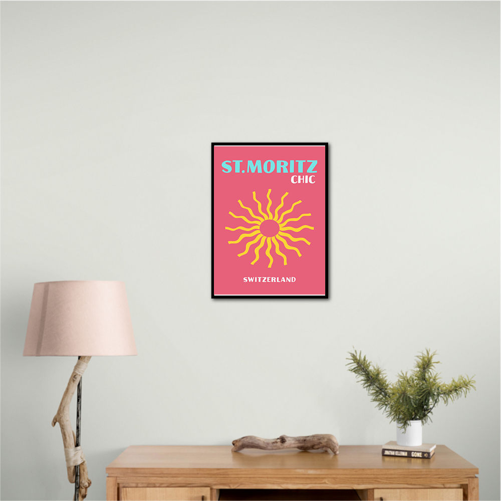 St Moritz Chic Travel Poster St Moritz Chic Travel Poster