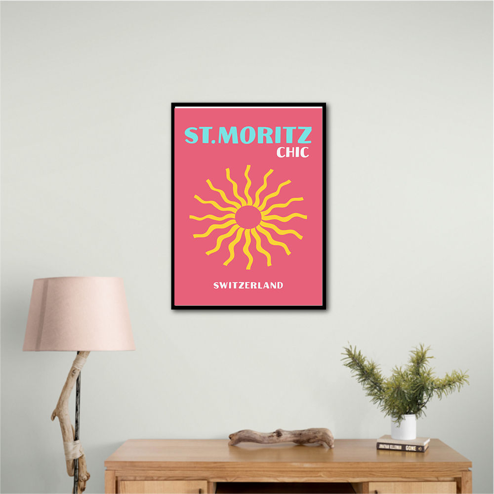 St Moritz Chic Travel Poster St Moritz Chic Travel Poster