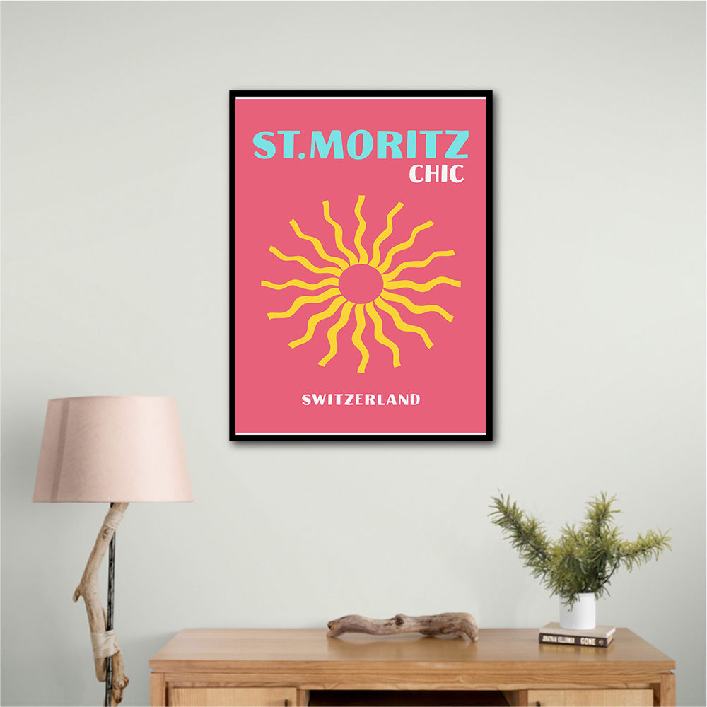 St Moritz Chic Travel Poster St Moritz Chic Travel Poster