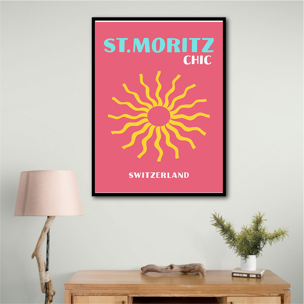 St Moritz Chic Travel Poster St Moritz Chic Travel Poster
