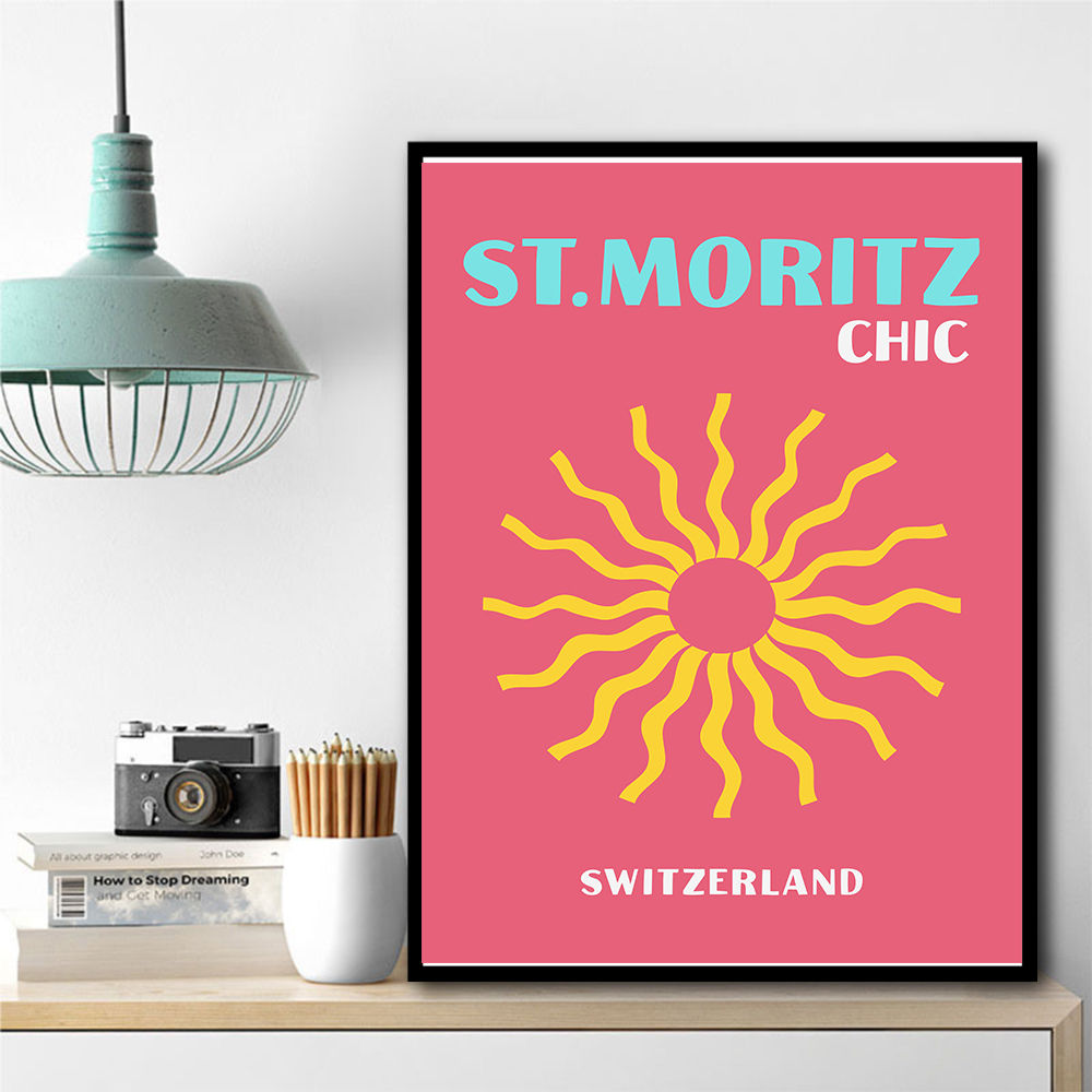 St Moritz Chic Travel Poster St Moritz Chic Travel Poster