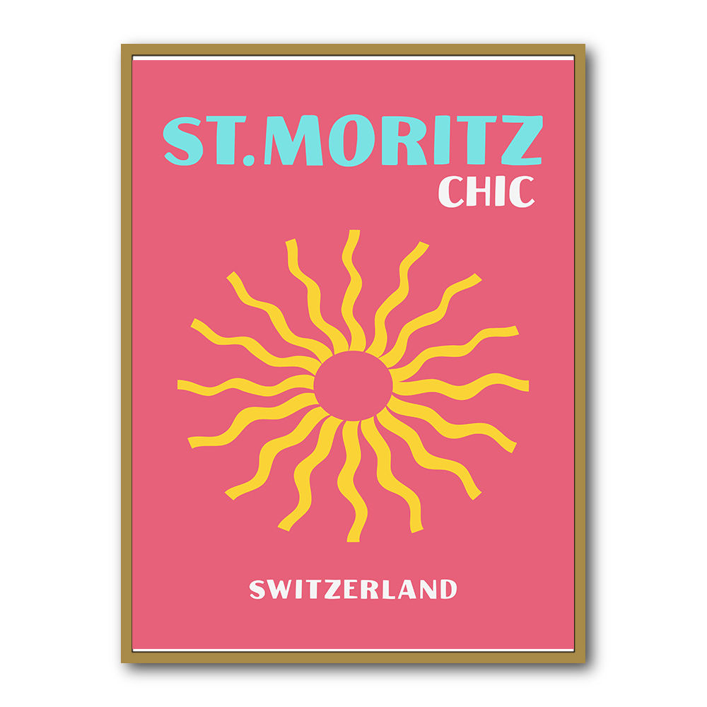 St Moritz Chic Travel Poster St Moritz Chic Travel Poster