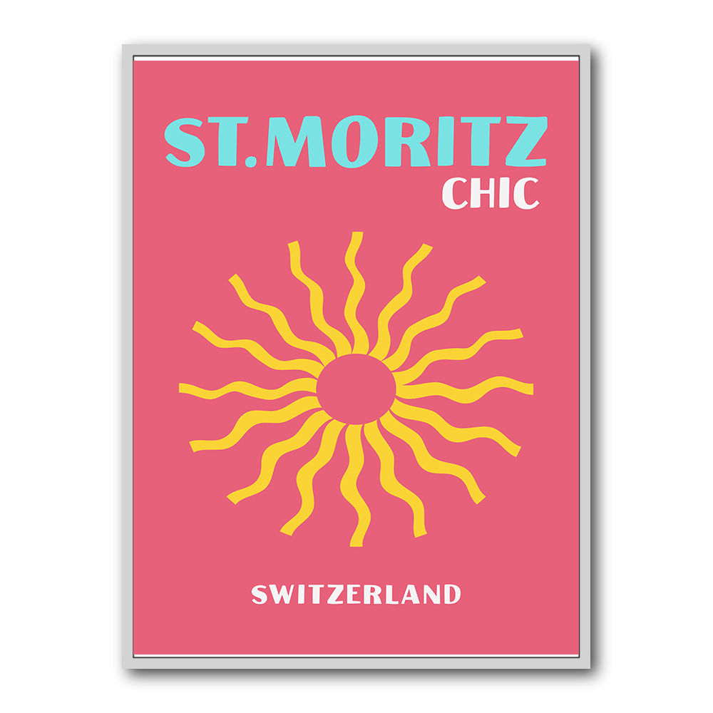St Moritz Chic Travel Poster St Moritz Chic Travel Poster