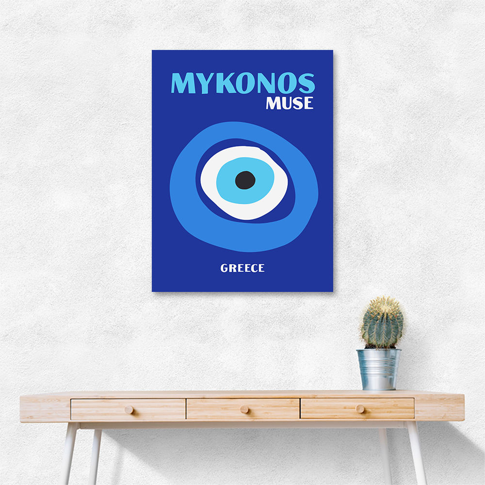 Mykonos Muse Travel Poster