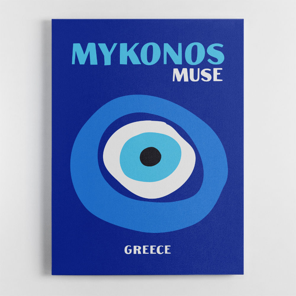 Mykonos Muse Travel Poster