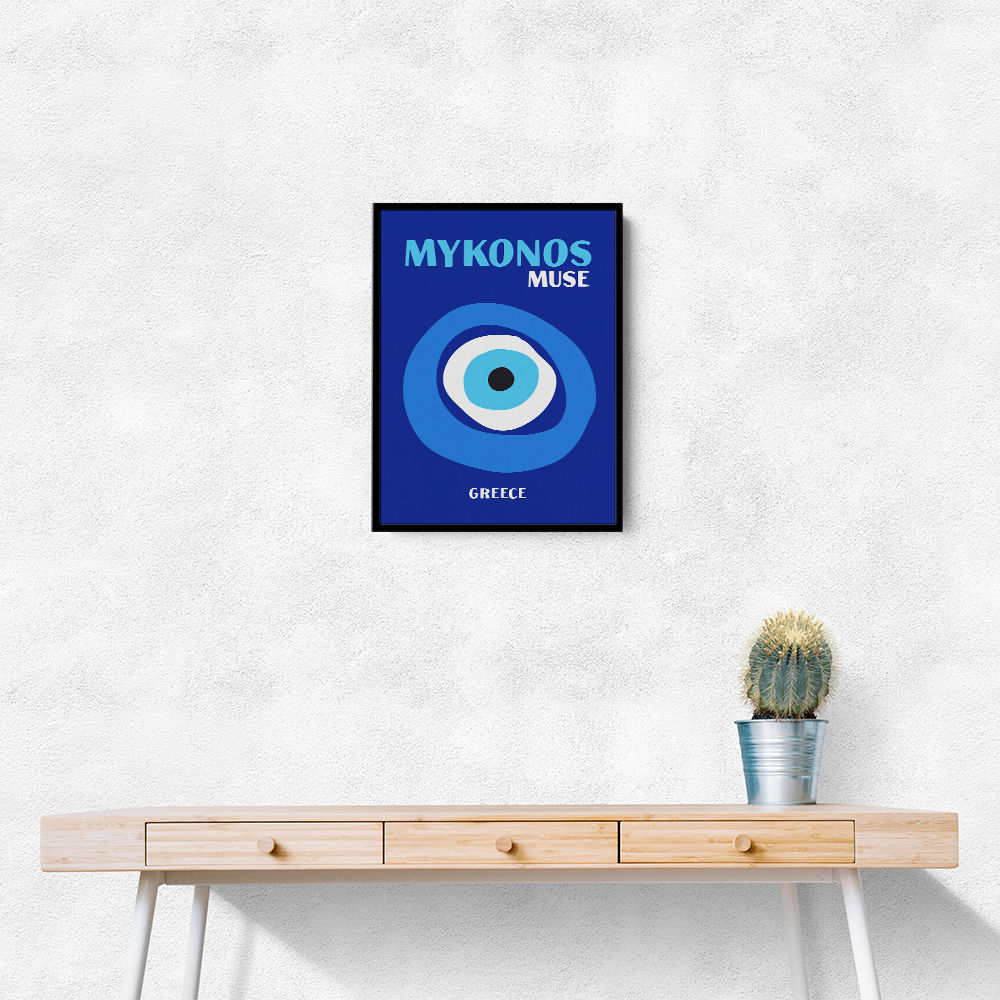 Mykonos Muse Travel Poster