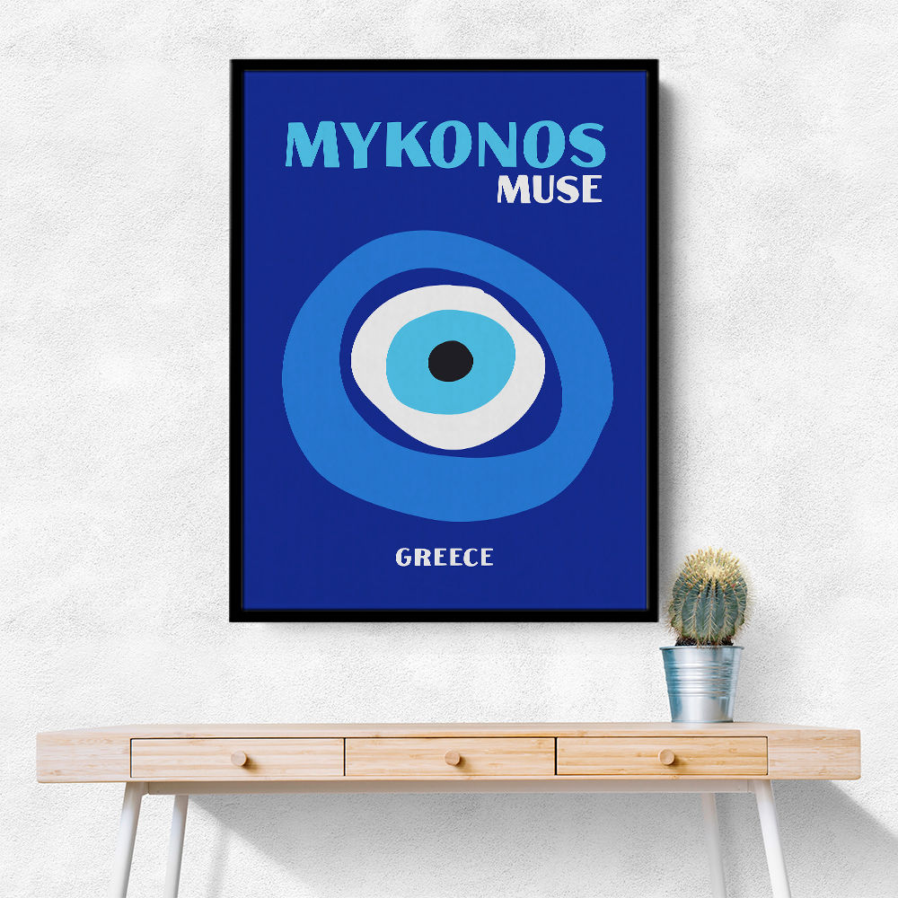 Mykonos Muse Travel Poster
