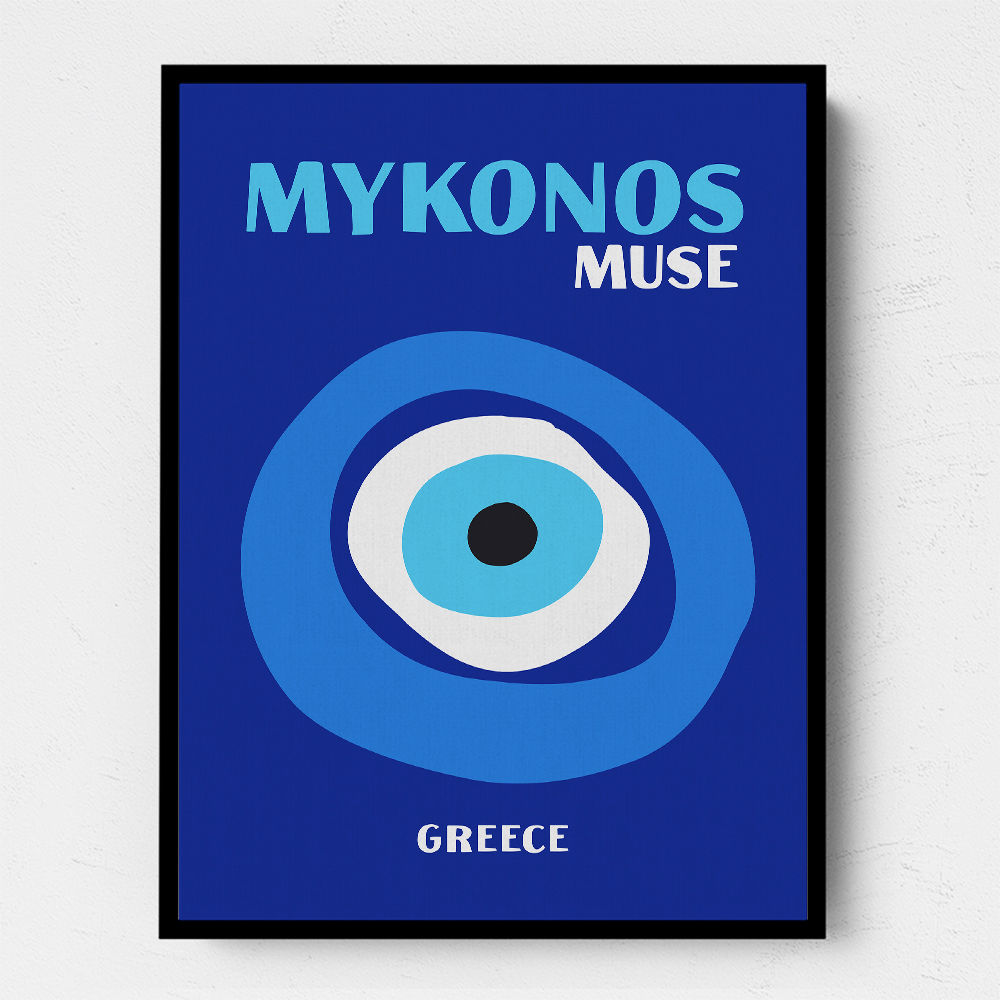 Mykonos Muse Travel Poster
